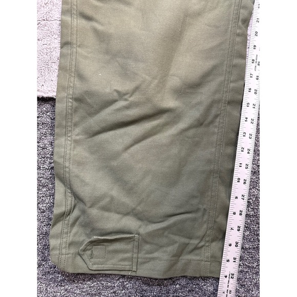 Coveralls Utility Mens Large Olive Green Flight Suit Workwear Jumpsuit Onesie - Picture 6 of 8